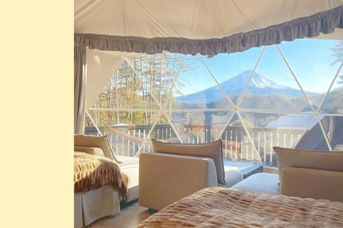 富士山を望むTOCORO. Mt.Fuji CAMP & GLAMPINGのグランピング体験